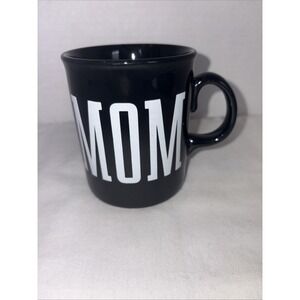 Vintage"MOM" Glossy Black Coffee Mug 10 Oz Made In England